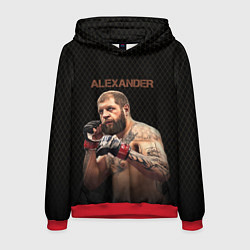Толстовка-худи мужская Alexander The Grim Reape, цвет: 3D-красный