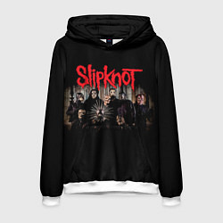 Толстовка-худи мужская Slipknot 5: The Gray Chapter, цвет: 3D-белый