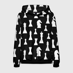 Мужская толстовка Белые шахматные фигуры