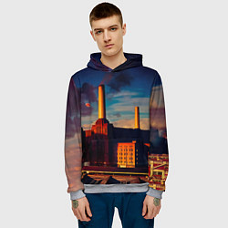 Толстовка-худи мужская Animals - Pink Floyd, цвет: 3D-меланж — фото 2