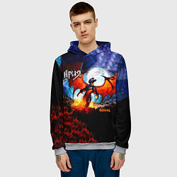 Толстовка-худи мужская Феникс - Ария, цвет: 3D-меланж — фото 2