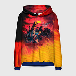 Толстовка-худи мужская Крещение огнём - Ария, цвет: 3D-синий