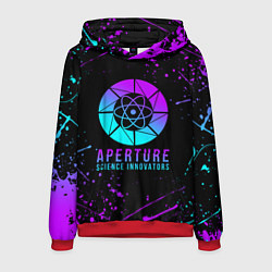 Толстовка-худи мужская PORTAL NEON ПОРТАЛ НЕОН, цвет: 3D-красный