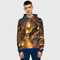Толстовка-худи мужская DOTA 2 SHADOW FIEND ТЕНЬ, цвет: 3D-синий — фото 2