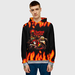 Толстовка-худи мужская Darkest Dungeon Heroes, цвет: 3D-меланж — фото 2