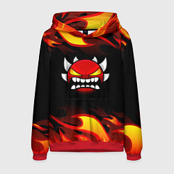 Мужская толстовка Geometry Dash Fire