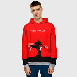 Толстовка-худи мужская Mech TF2, цвет: 3D-меланж — фото 2