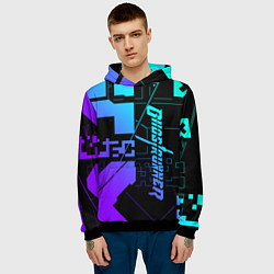 Толстовка-худи мужская Ghostrunner Neon, цвет: 3D-черный — фото 2