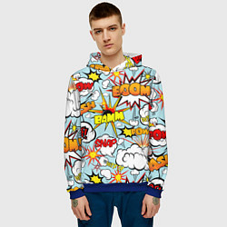 Толстовка-худи мужская BoOMbiT, цвет: 3D-синий — фото 2