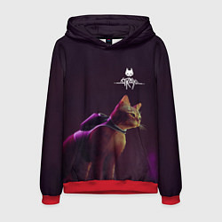 Толстовка-худи мужская Stray: Wandering Cat, цвет: 3D-красный