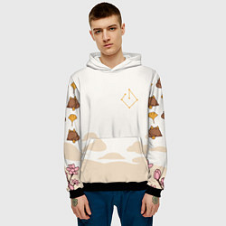 Толстовка-худи мужская ДЖУН ЛИ МОТИВЫ ГЕО АРХОНТ, цвет: 3D-черный — фото 2