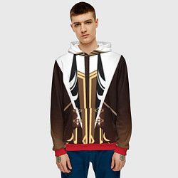 Толстовка-худи мужская КОСТЮМ ГЕО АРХОНТА ДЖУН ЛИ, цвет: 3D-красный — фото 2