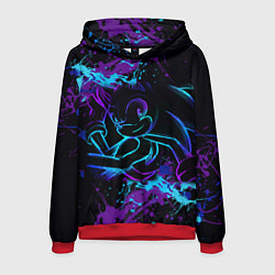 Толстовка-худи мужская SONIC NEON СОНИК НЕОН, цвет: 3D-красный