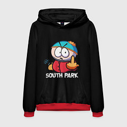 Толстовка-худи мужская Южный парк Эрик South Park, цвет: 3D-красный