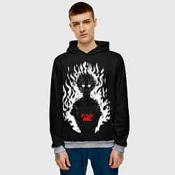 Толстовка-худи мужская Демонический Кагеяма Mob Psycho 100, цвет: 3D-меланж — фото 2