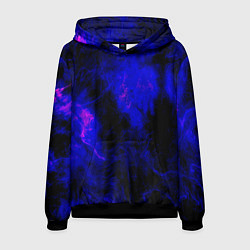 Толстовка-худи мужская Purple Tie-Dye, цвет: 3D-черный