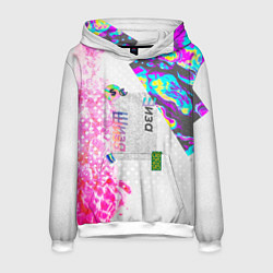 Толстовка-худи мужская Шаза Психоделика, цвет: 3D-белый