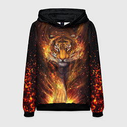 Мужская толстовка Огненный тигр Сила огня