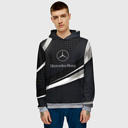 Толстовка-худи мужская Mercedes-Benz Sport, цвет: 3D-меланж — фото 2