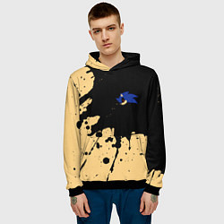 Толстовка-худи мужская CОНИК ЭКЗЕ Брызги, цвет: 3D-черный — фото 2
