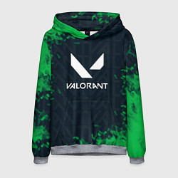 Мужская толстовка Valorant Green Fire