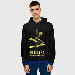 Толстовка-худи мужская Nirvana Нирвана, цвет: 3D-синий — фото 2