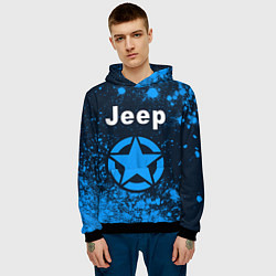 Толстовка-худи мужская JEEP Арт, цвет: 3D-черный — фото 2