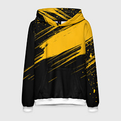 Мужская толстовка Black and yellow grunge