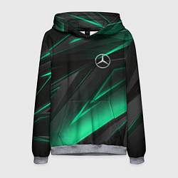 Толстовка-худи мужская MERCEDES-BENZ AMG NEON STRIPES PETRONAS, цвет: 3D-меланж