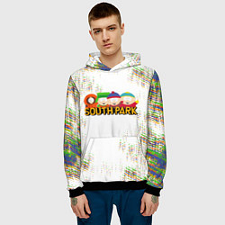 Толстовка-худи мужская Мультфильм Южный парк South Park, цвет: 3D-черный — фото 2