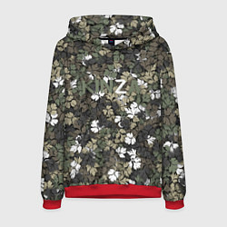 Толстовка-худи мужская KINZA камуфляж, цвет: 3D-красный