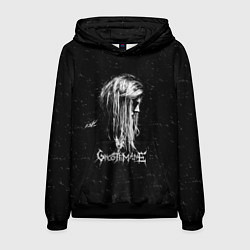 Толстовка-худи мужская GHOSTEMANE Rap Гостмейн ЧБ Logo, цвет: 3D-черный