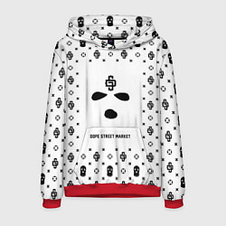 Мужская толстовка Узор White Phantom Ski Mask Dope Street Market