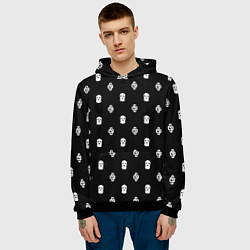 Толстовка-худи мужская Mono Black Dope Camo Dope Street Market, цвет: 3D-черный — фото 2