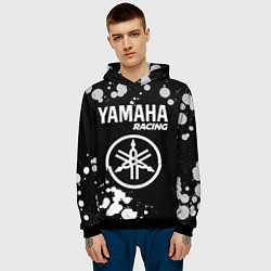 Толстовка-худи мужская YAMAHA Racing Краска, цвет: 3D-черный — фото 2