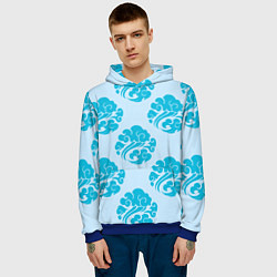 Толстовка-худи мужская Гусу Лань, цвет: 3D-синий — фото 2