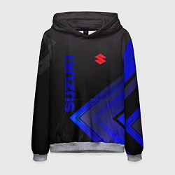 Толстовка-худи мужская SUZUKI СУЗУКИ, цвет: 3D-меланж