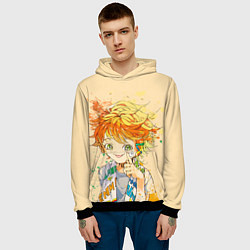 Толстовка-худи мужская Позитивная Эмма, цвет: 3D-черный — фото 2