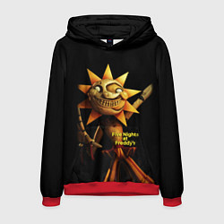 Толстовка-худи мужская Five Nights at Freddys: Security Breach - Солнце D, цвет: 3D-красный