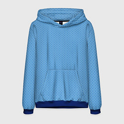 Мужская толстовка Вязаный узор голубого цвета