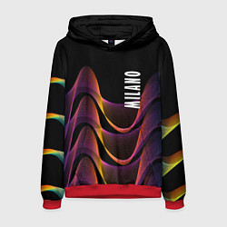 Толстовка-худи мужская Fashion pattern Neon Milano, цвет: 3D-красный