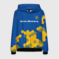 Толстовка-худи мужская РЕАЛ МАДРИД Real Madrid Графика, цвет: 3D-черный