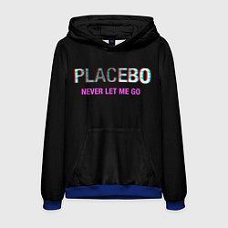 Толстовка-худи мужская Placebo Never Let Me Go, цвет: 3D-синий