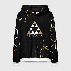 Толстовка-худи мужская Deus Ex, цвет: 3D-белый