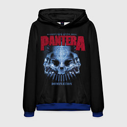 Толстовка-худи мужская Pantera Domination, цвет: 3D-синий
