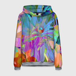 Толстовка-худи мужская Abstract color pattern Summer 2022, цвет: 3D-меланж