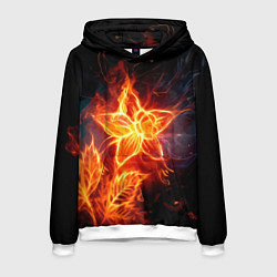 Мужская толстовка Flower Neon Fashion 2035 Flame