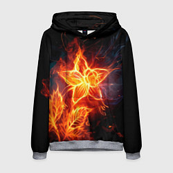 Мужская толстовка Flower Neon Fashion 2035 Flame