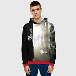 Толстовка-худи мужская Burzum - Belus, цвет: 3D-красный — фото 2