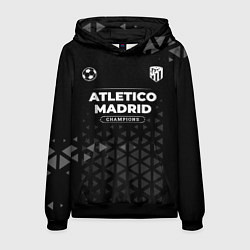 Толстовка-худи мужская Atletico Madrid Форма Champions, цвет: 3D-черный